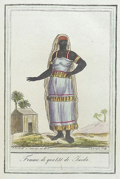Costumes de Différents Pays, Femme de Qualitéde Guida, c1797. Creators: Jacques Grasset de Saint-Sauveur, LF Labrousse