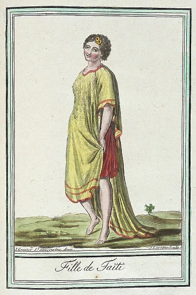Costumes de Différents Pays, Fille de Taïti, c1797. Creators: Jacques Grasset de Saint-Sauveur, LF Labrousse