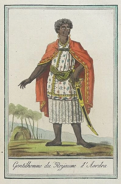 Costumes de Différents Pays, Gentilhomme du Roÿaume d'Aardra, c1797. Creator: Jacques Grasset de Saint-Sauveur