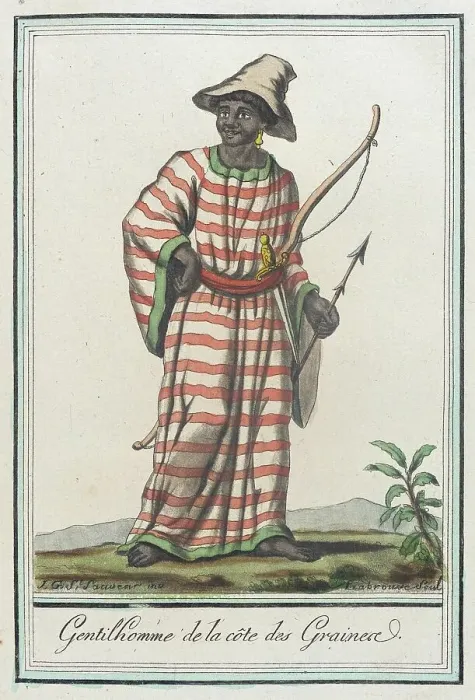 Framed Print : Costumes de Différents Pays, Gentilhomme de la Côte des Graines, c1797. Creator: Jacques Grasset de Saint-Sauveur Framed Print : Costumes de Différents Pays, Gentilhomme de la Côte des Graines, c1797. Creator: Jacques Grasset de Saint-Sauveur