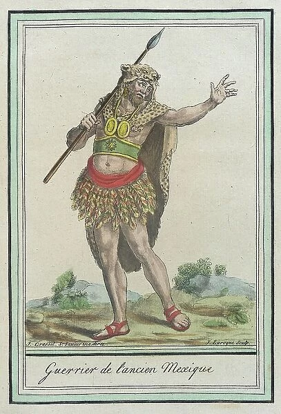 Costumes de Différents Pays, Guerrier de l'Ancien Mexique, c1797. Creator: Jacques Grasset de Saint-Sauveur