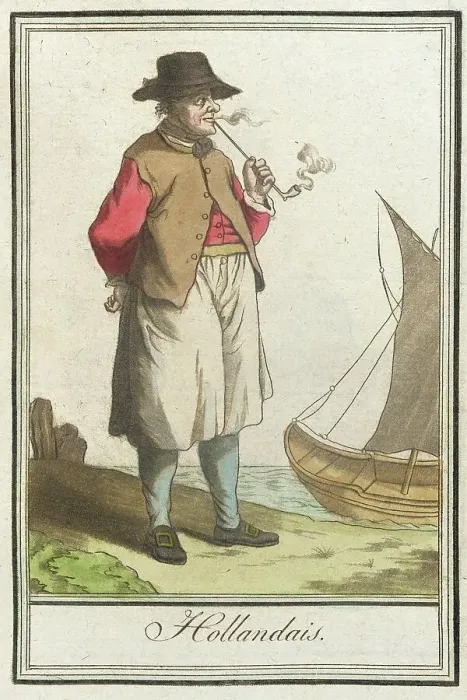 Framed Print : Costumes de Différents Pays, Hollandais, c1797. Creator: Jacques Grasset de Saint-Sauveur Framed Print : Costumes de Différents Pays, Hollandais, c1797. Creator: Jacques Grasset de Saint-Sauveur
