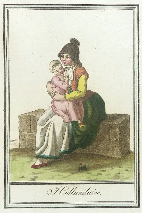Framed Print : Costumes de Différents Pays, Hollandaise, c1797. Creators: Jacques Grasset de Saint-Sauveur, LF Labrousse Framed Print : Costumes de Différents Pays, Hollandaise, c1797. Creators: Jacques Grasset de Saint-Sauveur, LF Labrousse