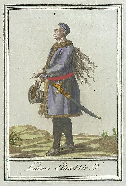 Costumes de Différents Pays, Homme Baschkir, c1797. Creators: Jacques Grasset de Saint-Sauveur, LF Labrousse