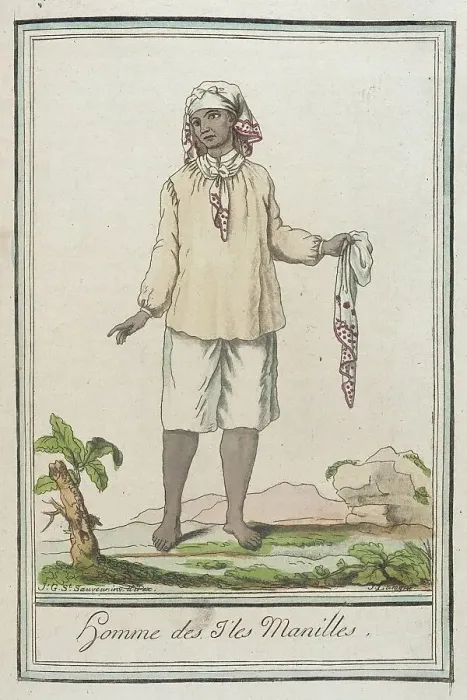 Framed Print : Costumes de Différents Pays, Homme des I'les Manilles, c1797. Creator: Jacques Grasset de Saint-Sauveur Framed Print : Costumes de Différents Pays, Homme des I'les Manilles, c1797. Creator: Jacques Grasset de Saint-Sauveur