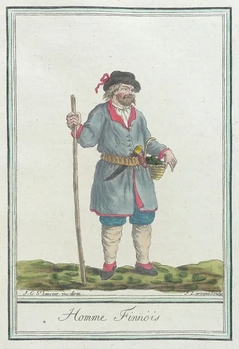 Framed Print : Costumes de Différents Pays, Homme Finnois, c1797. Creators: Jacques Grasset de Saint-Sauveur, LF Labrousse Framed Print : Costumes de Différents Pays, Homme Finnois, c1797. Creators: Jacques Grasset de Saint-Sauveur, LF Labrousse
