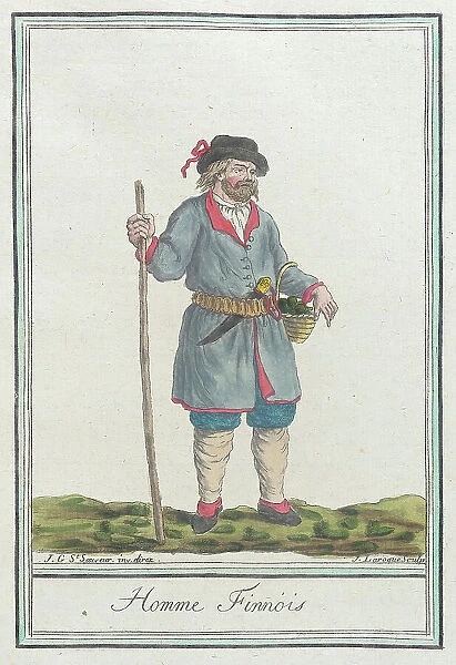 Costumes de Différents Pays, Homme Finnois, c1797. Creators: Jacques Grasset de Saint-Sauveur, LF Labrousse