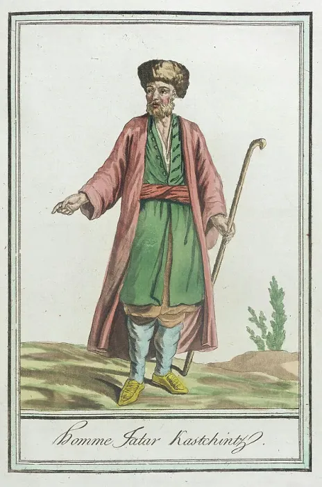Framed Print : Costumes de Différents Pays, Homme Jatar Kastchintz, c1797. Creators: Jacques Grasset de Saint-Sauveur, LF Labrousse