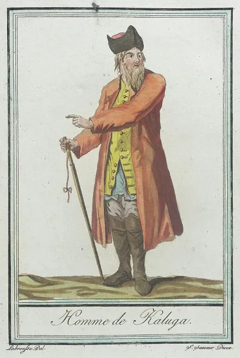 Framed Print : Costumes de Différents Pays, Homme de Kaluga, c1797. Creators: Jacques Grasset de Saint-Sauveur, LF Labrousse Framed Print : Costumes de Différents Pays, Homme de Kaluga, c1797. Creators: Jacques Grasset de Saint-Sauveur, LF Labrousse
