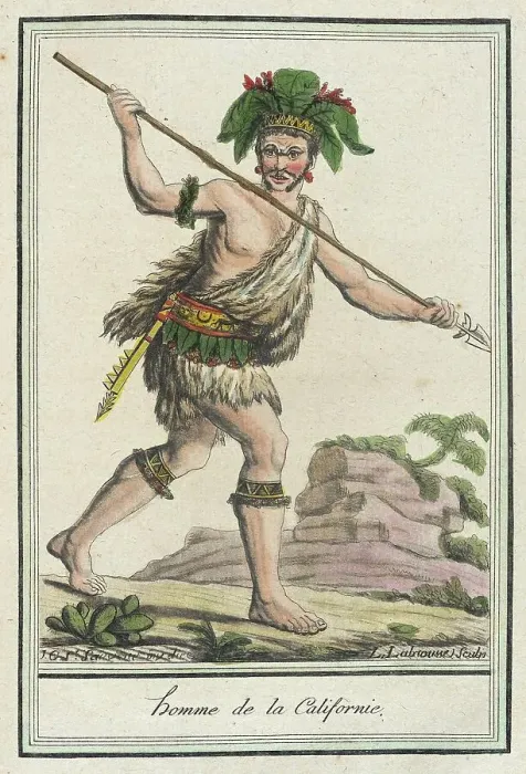 Framed Print : Costumes de Différents Pays, Homme de la Californie, c1797. Creator: Jacques Grasset de Saint-Sauveur Framed Print : Costumes de Différents Pays, Homme de la Californie, c1797. Creator: Jacques Grasset de Saint-Sauveur