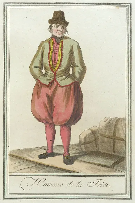 Framed Print : Costumes de Différents Pays, Homme de la Frise, c1797. Creators: Jacques Grasset de Saint-Sauveur, LF Labrousse Framed Print : Costumes de Différents Pays, Homme de la Frise, c1797. Creators: Jacques Grasset de Saint-Sauveur, LF Labrousse