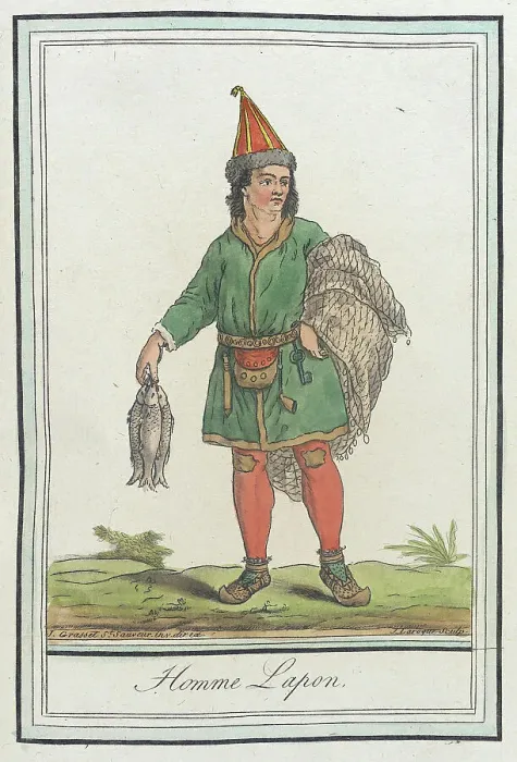 Framed Print : Costumes de Différents Pays, Homme Lapon, c1797. Creators: Jacques Grasset de Saint-Sauveur, LF Labrousse Framed Print : Costumes de Différents Pays, Homme Lapon, c1797. Creators: Jacques Grasset de Saint-Sauveur, LF Labrousse