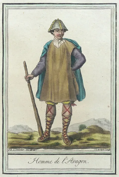 Framed Print : Costumes de Différents Pays, Homme de l'Aragon, c1797. Creators: Jacques Grasset de Saint-Sauveur, LF Labrousse