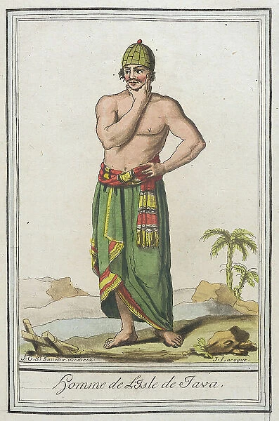 Costumes de Différents Pays, Homme de l'Isle de Java, c1797. Creators: Jacques Grasset de Saint-Sauveur, LF Labrousse