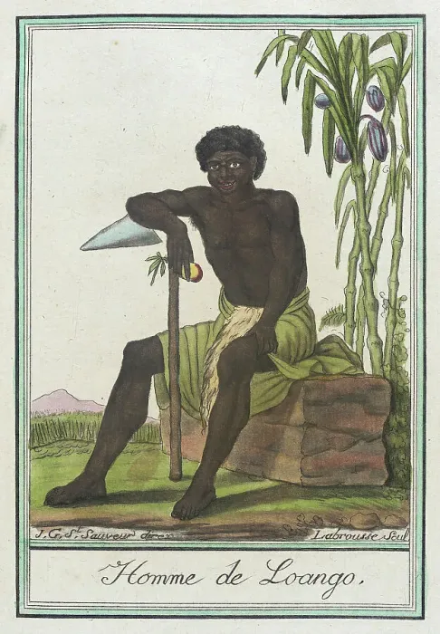 Framed Print : Costumes de Différents Pays, Homme de Loango, c1797. Creators: Jacques Grasset de Saint-Sauveur, LF Labrousse Framed Print : Costumes de Différents Pays, Homme de Loango, c1797. Creators: Jacques Grasset de Saint-Sauveur, LF Labrousse