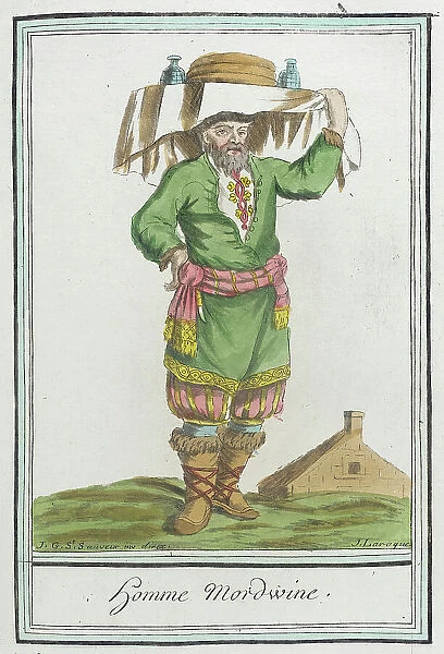 Costumes de Différents Pays, Homme Mordwine, c1797. Creators: Jacques Grasset de Saint-Sauveur, LF Labrousse