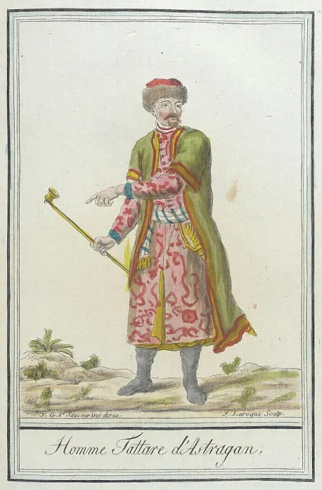 Framed Print : Costumes de Différents Pays, Homme Tattare d'Astragan, c1797. Creators: Jacques Grasset de Saint-Sauveur, LF Labrousse Framed Print : Costumes de Différents Pays, Homme Tattare d'Astragan, c1797. Creators: Jacques Grasset de Saint-Sauveur, LF Labrousse