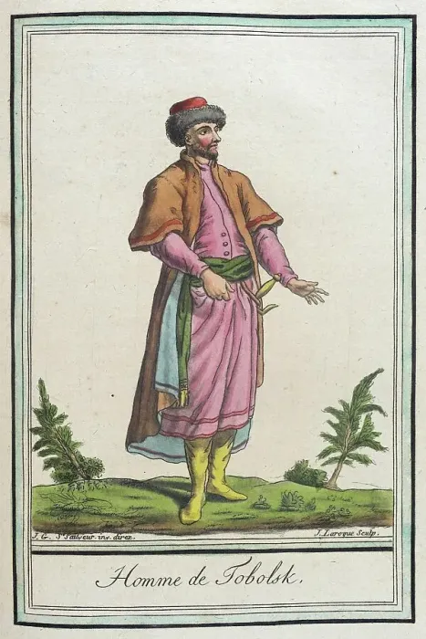 Framed Print : Costumes de Différents Pays, Homme de Tobolsk, c1797. Creator: Jacques Grasset de Saint-Sauveur Framed Print : Costumes de Différents Pays, Homme de Tobolsk, c1797. Creator: Jacques Grasset de Saint-Sauveur