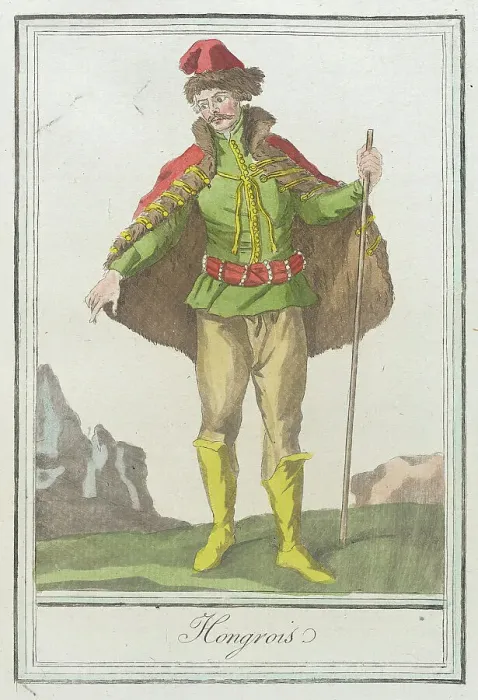Framed Print : Costumes de Différents Pays, Hongrois, c1797. Creators: Jacques Grasset de Saint-Sauveur, LF Labrousse Framed Print : Costumes de Différents Pays, Hongrois, c1797. Creators: Jacques Grasset de Saint-Sauveur, LF Labrousse