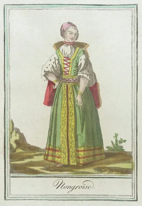 Framed Print : Costumes de Différents Pays, Hongroise, c1797. Creators: Jacques Grasset de Saint-Sauveur, LF Labrousse Framed Print : Costumes de Différents Pays, Hongroise, c1797. Creators: Jacques Grasset de Saint-Sauveur, LF Labrousse
