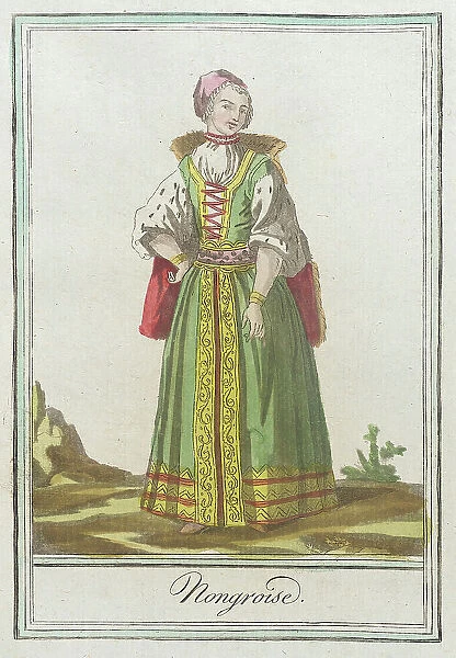 Costumes de Différents Pays, Hongroise, c1797. Creators: Jacques Grasset de Saint-Sauveur, LF Labrousse