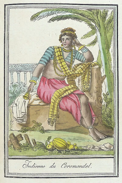 Costumes de Différents Pays, Indienne du Coromandel, c1797. Creators: Jacques Grasset de Saint-Sauveur, LF Labrousse