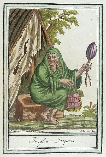 Costumes de Différents Pays, Iongleur Iroquois, c1797. Creator: Jacques Grasset de Saint-Sauveur