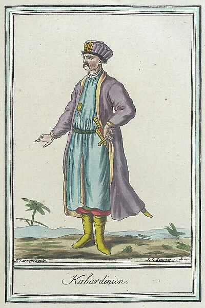 Costumes de Différents Pays, Kabardinien, c1797. Creators: Jacques Grasset de Saint-Sauveur, LF Labrousse