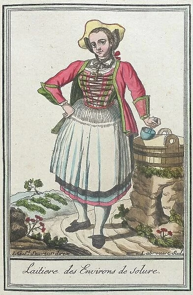 Costumes de Différents Pays, Laitiere des Environs de Solure, c1797. Creator: Jacques Grasset de Saint-Sauveur