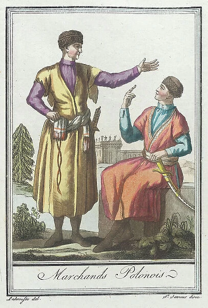 Costumes de Différents Pays, Marchands Polonois, c1797. Creators: Jacques Grasset de Saint-Sauveur, LF Labrousse