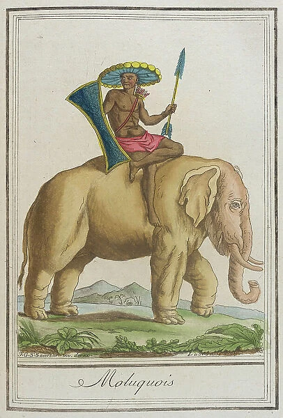 Costumes de Différents Pays, Moluquois, c1797. Creators: Jacques Grasset de Saint-Sauveur, LF Labrousse