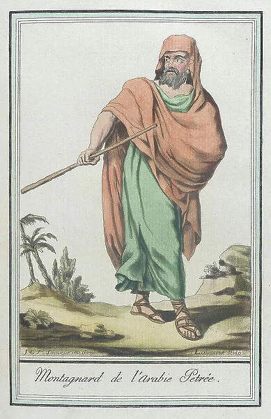 Costumes de Différents Pays, Montagnard de l'Arabie Petrée, c1797. Creators: Jacques Grasset de Saint-Sauveur, LF Labrousse