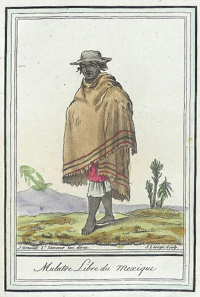 Costumes de Différents Pays, Mulatre Libre du Mexique, c1797. Creators: Jacques Grasset de Saint-Sauveur, LF Labrousse