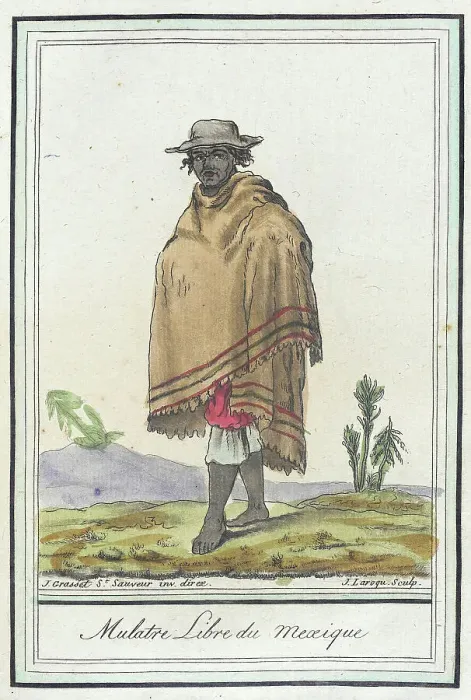 Framed Print : Costumes de Différents Pays, Mulatre Libre du Mexique, c1797. Creators: Jacques Grasset de Saint-Sauveur, LF Labrousse Framed Print : Costumes de Différents Pays, Mulatre Libre du Mexique, c1797. Creators: Jacques Grasset de Saint-Sauveur, LF Labrousse