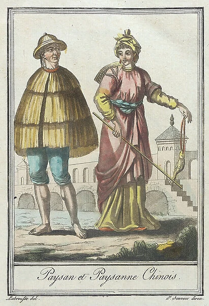 Costumes de Différents Pays, Paysan et Paysanne Chinois, c1797. Creators: Jacques Grasset de Saint-Sauveur, LF Labrousse