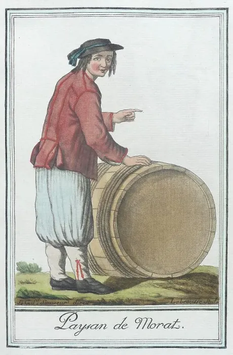 Framed Print : Costumes de Différents Pays, Paysan de Morat, c1797. Creator: Jacques Grasset de Saint-Sauveur