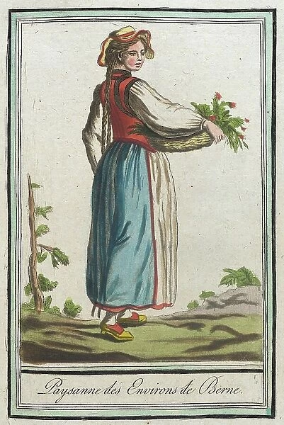 Costumes de Différents Pays, Paysanne des Environs de Berne, c1797. Creator: Jacques Grasset de Saint-Sauveur