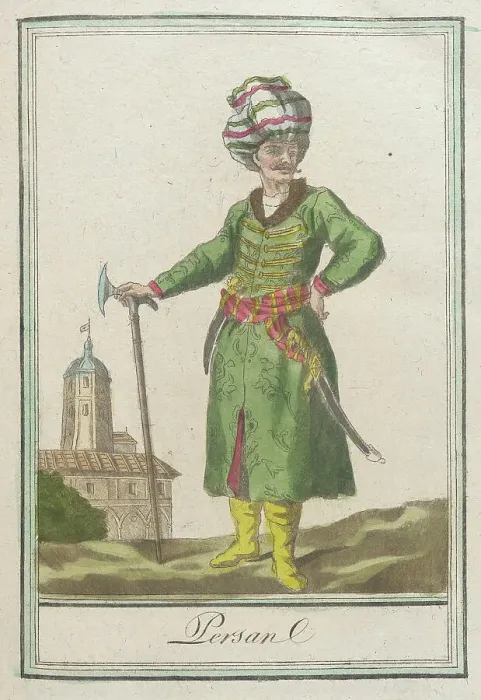Framed Print : Costumes de Différents Pays, Persan, c1797. Creators: Jacques Grasset de Saint-Sauveur, LF Labrousse Framed Print : Costumes de Différents Pays, Persan, c1797. Creators: Jacques Grasset de Saint-Sauveur, LF Labrousse