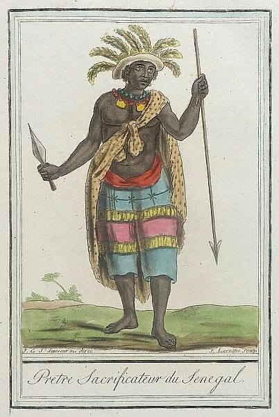 Costumes de Différents Pays, Pretre Sacrificateur du Senegal, c1797. Creator: Jacques Grasset de Saint-Sauveur