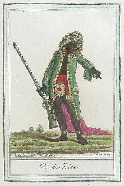 Costumes de Différents Pays, Roi de Juida, c1797. Creator: Jacques Grasset de Saint-Sauveur