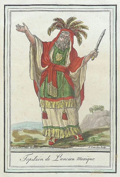 Costumes de Différents Pays, Topilzin de l'Acien Mexique, c1797. Creators: Jacques Grasset de Saint-Sauveur, LF Labrousse