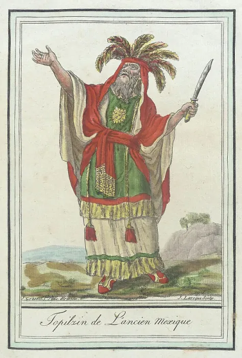Framed Print : Costumes de Différents Pays, Topilzin de l'Acien Mexique, c1797. Creators: Jacques Grasset de Saint-Sauveur, LF Labrousse Framed Print : Costumes de Différents Pays, Topilzin de l'Acien Mexique, c1797. Creators: Jacques Grasset de Saint-Sauveur, LF Labrousse