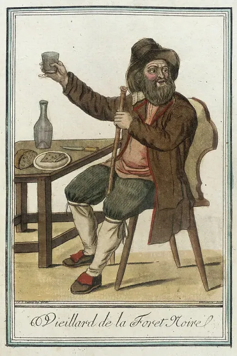 Framed Print : Costumes de Différents Pays, Vieillard de la Foret Noire, c1797. Creators: Jacques Grasset de Saint-Sauveur, LF Labrousse Framed Print : Costumes de Différents Pays, Vieillard de la Foret Noire, c1797. Creators: Jacques Grasset de Saint-Sauveur, LF Labrousse
