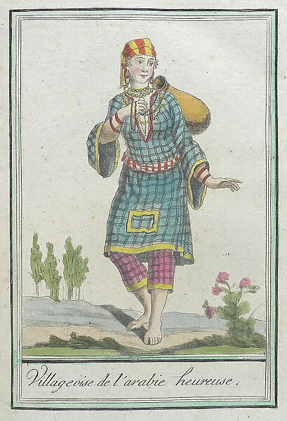 Costumes de Différents Pays, Villageoise de l'Arabie Heureuse, c1797. Creators: Jacques Grasset de Saint-Sauveur, LF Labrousse
