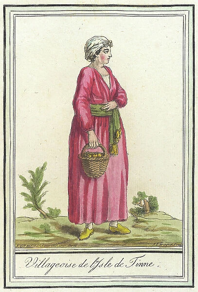 Costumes de Différents Pays, Villageoise de l'Isle de Tinne, c1797. Creators: Jacques Grasset de Saint-Sauveur, LF Labrousse