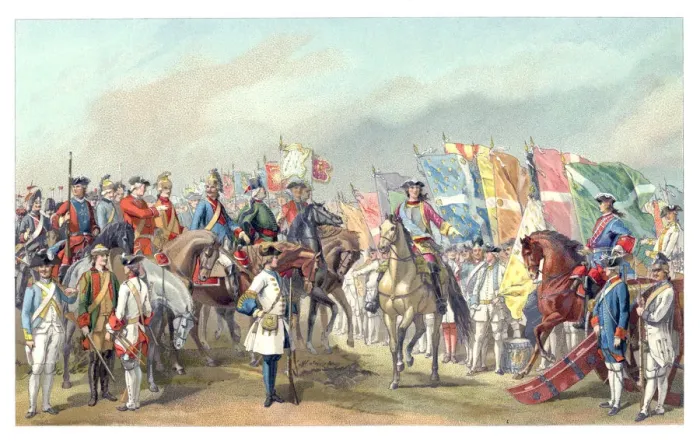 Framed Print : Costumes Of The French Army, (1885). Artist: Urrabieta Framed Print : Costumes Of The French Army, (1885). Artist: Urrabieta