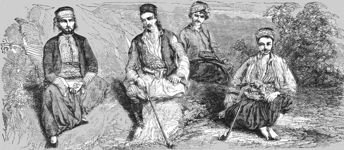Framed Print : Costumes of the Men of Erekli, 1854. Creator: Unknown Framed Print : Costumes of the Men of Erekli, 1854. Creator: Unknown