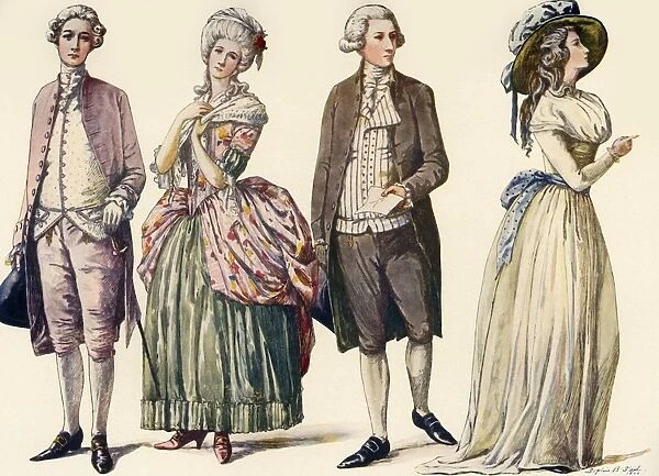 Costumes during the Reign of George III and First Years of the Republic 1778-1790, 1903, (1937)