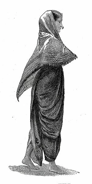 Costumes of Western India, Mahratta woman, 1876. Creator: Unknown
