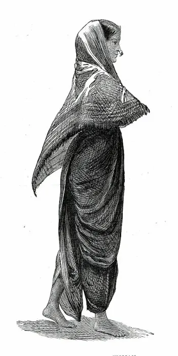Framed Print : Costumes of Western India, Mahratta woman, 1876. Creator: Unknown Framed Print : Costumes of Western India, Mahratta woman, 1876. Creator: Unknown